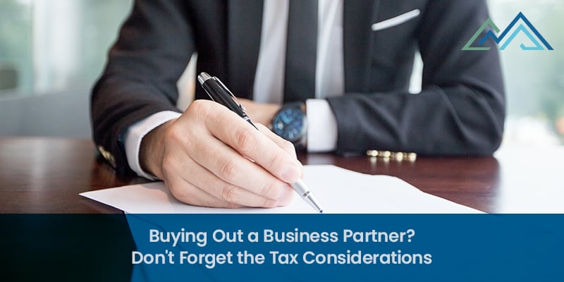 Buying Out a Business Partner Dont Forget the Tax Considerations