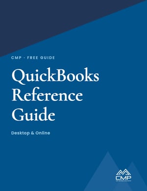 Cover of the CMP QuickBooks Reference Guide